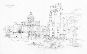 Forum de César à Rome